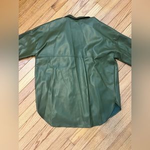 12TH Tribe Green Leather Jacket SIZE S/M